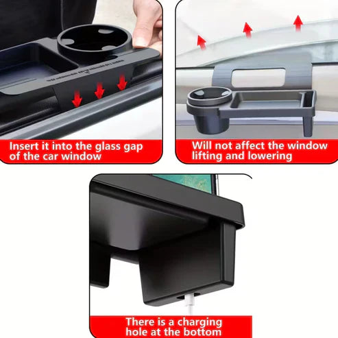 Car Armrest Mobile Phone & Cup Holder